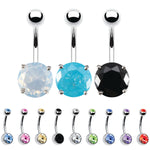 12 Pieces Belly Button Ring Curved Barbell Piercing Jewelry Gift Box