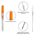 10PC Cannula Piercing Needles Surgical Steel 14G 16G 18G Ear Nose Belly Nipple Eyebrow - BodyJ4you