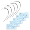 10PC Piercing Needles Hollow Surgical Steel 10G 12G 13G 14G 16G 18G 20G Ear Nose Belly - BodyJ4you