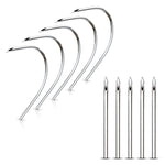 10PC Piercing Needles Hollow Surgical Steel 10G 12G 13G 14G 16G 18G 20G Ear Nose Belly - BodyJ4you