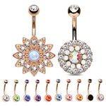 12 Pieces Belly Button Ring Curved Barbell Piercing Jewelry Gift Box - BodyJ4you