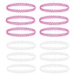 12PC Choker Necklace Set Henna Tattoo Stretch Elastic Jewelry - BodyJ4you