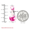 15-100PC Belly Button Rings Banana Barbells 14G Steel Flexible Bar Mix Color Body Jewelry - BodyJ4you
