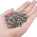 156PC Body Piercing Kit | Belly Ring Nose Septum Tragus Ear Cartilage Industrial | Horseshoe Ring Hoop Barbell Stud Spike | 14G 16G 18G 20G | Stainless Steel Lot - BodyJ4you