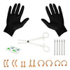20PC Pro Piercing Kit BCR CBR Labret Tragus Nipple Nose Lip 16G Steel Jewelry - BodyJ4you