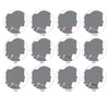 24PC Choker Necklace Set Colorful Mix Stretch Elastic Jewelry - BodyJ4you