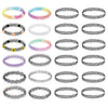 24PC Choker Necklace Set Colorful Mix Stretch Elastic Jewelry - BodyJ4you