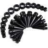 28PC Big Gauges Kit Ear Stretching 00G-22mm Acrylic Taper Silicone Plug Tunnels Piercing - BodyJ4you