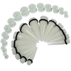 28PC Big Gauges Kit Ear Stretching 00G-22mm Acrylic Taper Silicone Plug Tunnels Piercing - BodyJ4you