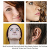 2PC Ball Closure Ring Matte Black Steel 10G-20G BCR Nose Nipple Tragus Lip - BodyJ4you