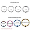 2PC Ball Closure Ring Rose Goldtone Steel 16G-20G BCR Nose Nipple Tragus Lip - BodyJ4you
