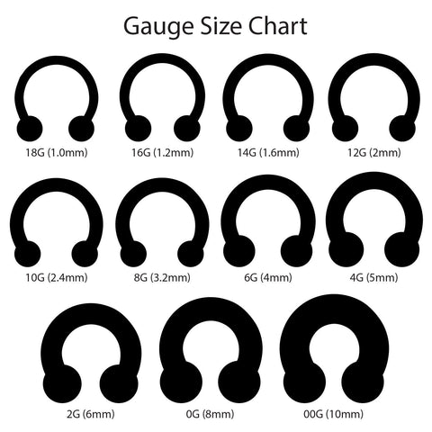 2PC Horseshoe Circular Barbell Purple Steel 10G 18G CBR Nose Nipple Tr BodyJ4you