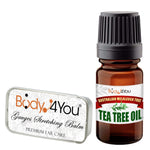 2PC Piercing Aftercare Set | Ear Balm Jojoba Tea Tree Oil Saline Wash | Tunnel Plug Taper Gauges Expander | Natural Recovery Solution Vegan | New Old Piercing - BodyJ4you