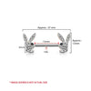 2PC Playboy Bunny Nipple Barbell 14G Authentic Vintage Unique Body Jewelry 316L Surgical Steel - BodyJ4you