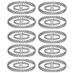30PC Choker Necklace Bracelet Ring Set Multicolor Stretch Elastic Jewelry Girls Kids Gift - BodyJ4you