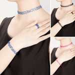 30PC Choker Necklace Bracelet Ring Set Multicolor Stretch Elastic Jewelry Girls Kids Gift - BodyJ4you