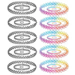 30PC Choker Necklace Bracelet Ring Set Multicolor Stretch Elastic Jewelry Girls Kids Gift - BodyJ4you