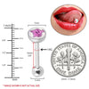 30PC Tongue Barbells Flat Logo Nipple Rings 14G Mix No Duplicates - BodyJ4you