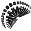 36PC Gauges Kit Stainless Steel 14G-00G Tapers Screw Fit Plug Ear Tunnels Set - BodyJ4you