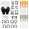 36PC Piercing Kit Stainless Steel 14G 16G Belly Ring Tongue - BodyJ4you