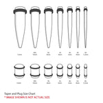 42PC Gauges Kit Ear Stretching 8G-12mm Tapers Plugs Silicone Acrylic Body Piercing Set - BodyJ4you