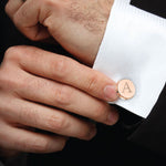 4PC Cufflinks Tie Bar Money Clip Button Shirt Personalized Initials Letter A Gift Set - BodyJ4you