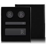4PC Cufflinks Tie Bar Money Clip Button Shirt Personalized Initials Letter A Gift Set - BodyJ4you