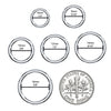 Piercing Ring Hinged Clicker Segment Hoop 4G-20G Surgical Steel Nose Septum Lip Tragus