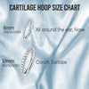Piercing Ring 14G 16G 18G Hinged Clicker Hoop Implant Grade Titanium CZ Gem Nose Septum Tragus Daith Ear