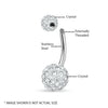 12 Pieces Belly Button Ring Curved Barbell Piercing Jewelry Gift Box