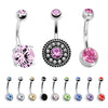 12 Pieces Belly Button Ring Curved Barbell Piercing Jewelry Gift Box