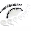54PC Gauges Kit Ear Stretching 14G-00G Acrylic Hanger Tapers Plugs Body Piercing Set