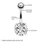 12 Pieces Belly Button Ring Curved Barbell Piercing Jewelry Gift Box