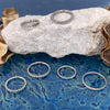 Piercing Ring 14G 16G 18G Hinged Clicker Hoop Implant Grade Titanium CZ Gem Nose Septum Tragus Daith Ear