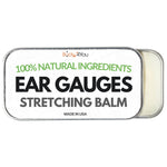 Stretched Ear Balm Piercing Aftercare | Tunnel Plug Taper Gauges Expander Earrings | Natural Recovery Solution Vegan | Jojoba Castor Oil Vitamins