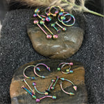 36PC Piercing Kit Stainless Steel 14G 16G Belly Ring Tongue Tragus Eyebrow Nipple Lip Nose