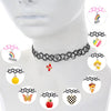 BodyJ4You 12PC Choker Necklace Butterfly Heart Smiley Pizza Rainbow Best Friends Pendant Charm Jewelry Women Teen Girls Kids Gift Pack - BodyJ4you