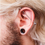 BodyJ4You 12PC Screw Fit Tunnel Gauges Set Double Flare Stainless Steel Ear Plugs Expander Kit - BodyJ4you