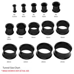 BodyJ4You 12PC Screw Fit Tunnel Gauges Set Double Flare Stainless Steel Ear Plugs Expander Kit - BodyJ4you