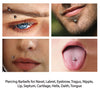 BodyJ4You 156PC Body Piercing Kit Lot 14G 16G Belly Ring Labret Tongue Tragus RANDOM Mix Jewelry - BodyJ4you
