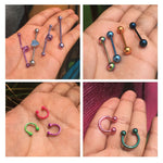 BodyJ4You 156PC Body Piercing Kit Lot 14G 16G Belly Ring Labret Tongue Tragus RANDOM Mix Jewelry - BodyJ4you