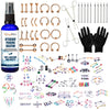 BodyJ4You 156PC Body Piercing Kit Lot 14G 16G Belly Ring Tragus Random Mix Jewelry Saline Spray - BodyJ4you