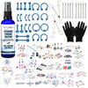 BodyJ4You 156PC Body Piercing Kit Lot 14G 16G Belly Ring Tragus Random Mix Jewelry Saline Spray - BodyJ4you