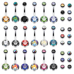 BodyJ4You 18PC Belly Button Rings 14G Surgical Steel CZ Girl Women Navel 18 Replacement Balls Pack - BodyJ4you
