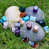 BodyJ4You 18PC Stone Ear Plugs 00G (10mm) Double Flare Saddle Stretching Gauges Expander - BodyJ4you