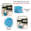 BodyJ4You 18PC Stone Ear Plugs Double Flare Gauges Stretching Aftercare Wax Oil 8G-30mm - BodyJ4you