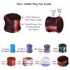 BodyJ4You 18PC Stone Ear Plugs Double Flare Gauges Stretching Aftercare Wax Oil 8G-30mm - BodyJ4you