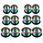 BodyJ4You 18PC Tunnel Kit Ear Plugs Stretching Set 14G-00G Stainless Steel Single Flare Expanders - BodyJ4you