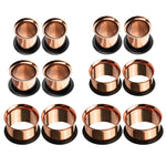 BodyJ4You 18PC Tunnel Kit Ear Plugs Stretching Set 14G-00G Stainless Steel Single Flare Expanders - BodyJ4you