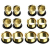 BodyJ4You 18PC Tunnel Kit Ear Plugs Stretching Set 14G-00G Stainless Steel Single Flare Expanders - BodyJ4you